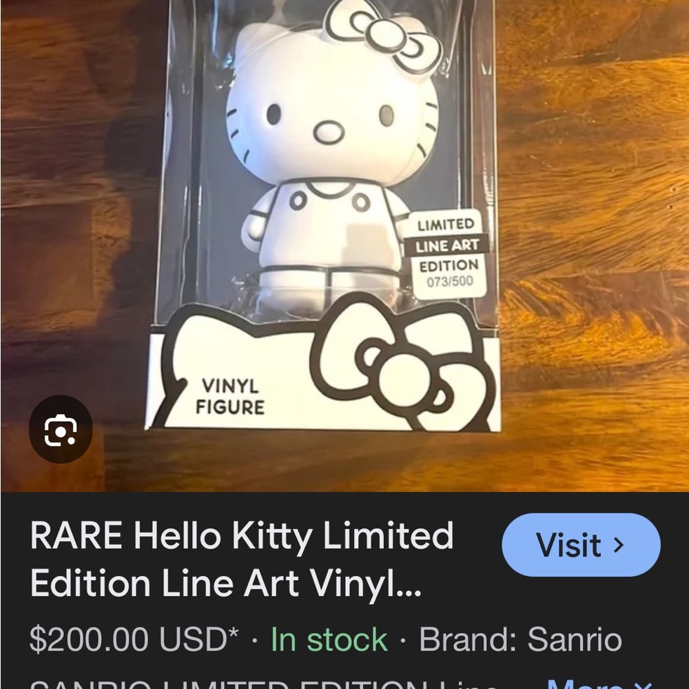 hello kitty limited edition line art edition vinyl figure - Picture 10 of 10